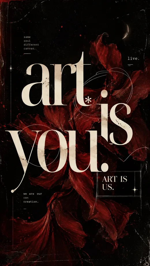 Art Is You, abstract phone wallpaper