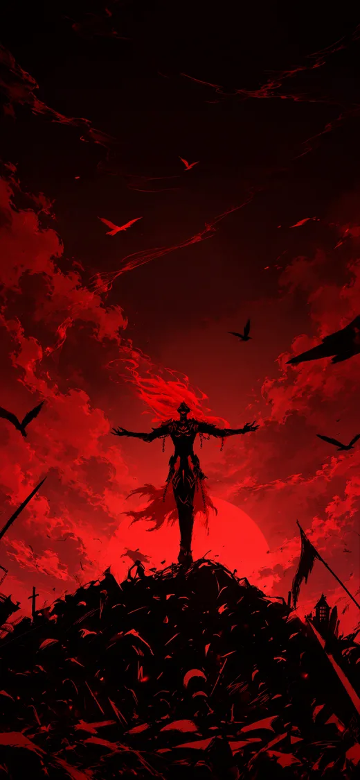 Blood Sky, dark phone wallpaper