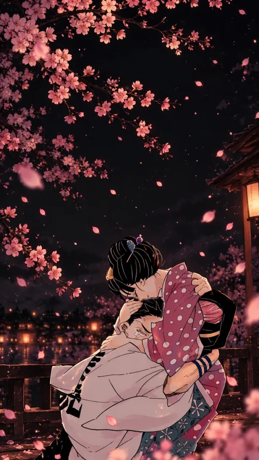 Blossom Reunion, pink phone wallpaper