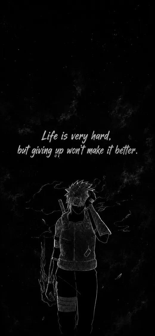 Life Is Very Hard, motivational phone wallpaper