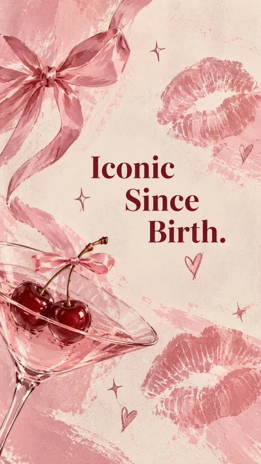 Iconic Since Birth, pink phone wallpaper