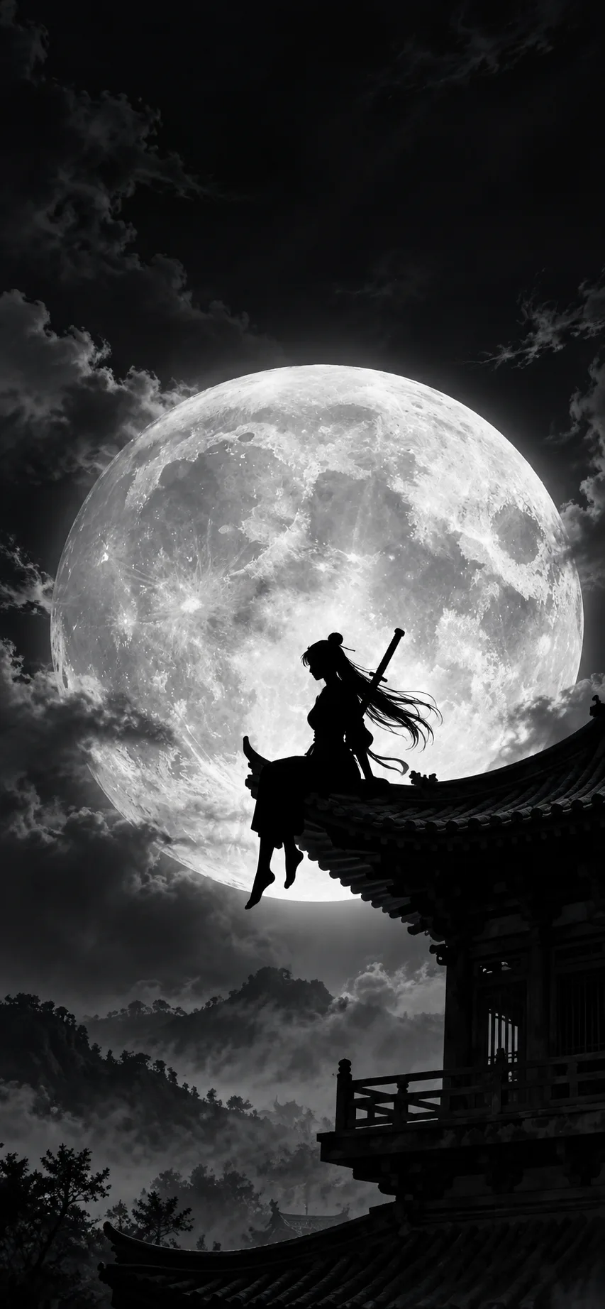 Moonlit Swordswoman