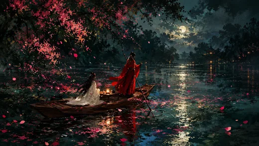 Petal River, nature desktop wallpaper