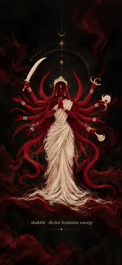 Shakti, dark phone wallpaper
