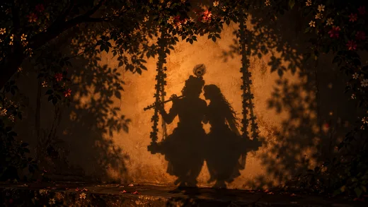 Swing in the Shadows, vintage desktop wallpaper