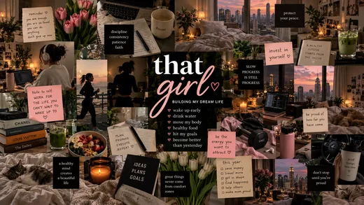 That Girl, motivational desktop wallpaper