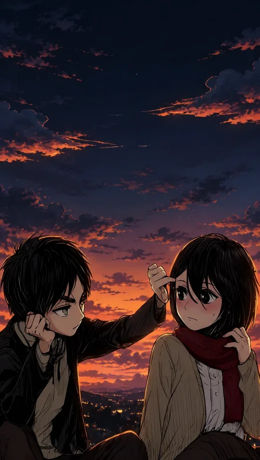 The Red Scarf, vintage phone wallpaper