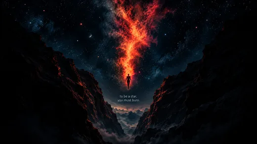You Must Burn, motivational desktop wallpaper